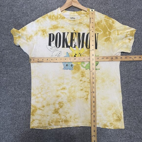 Pokemon Tie-Dye Graphic Tee M 38/40 Yellow Pikachu Sobble Kids Shirt - Picture 6 of 6